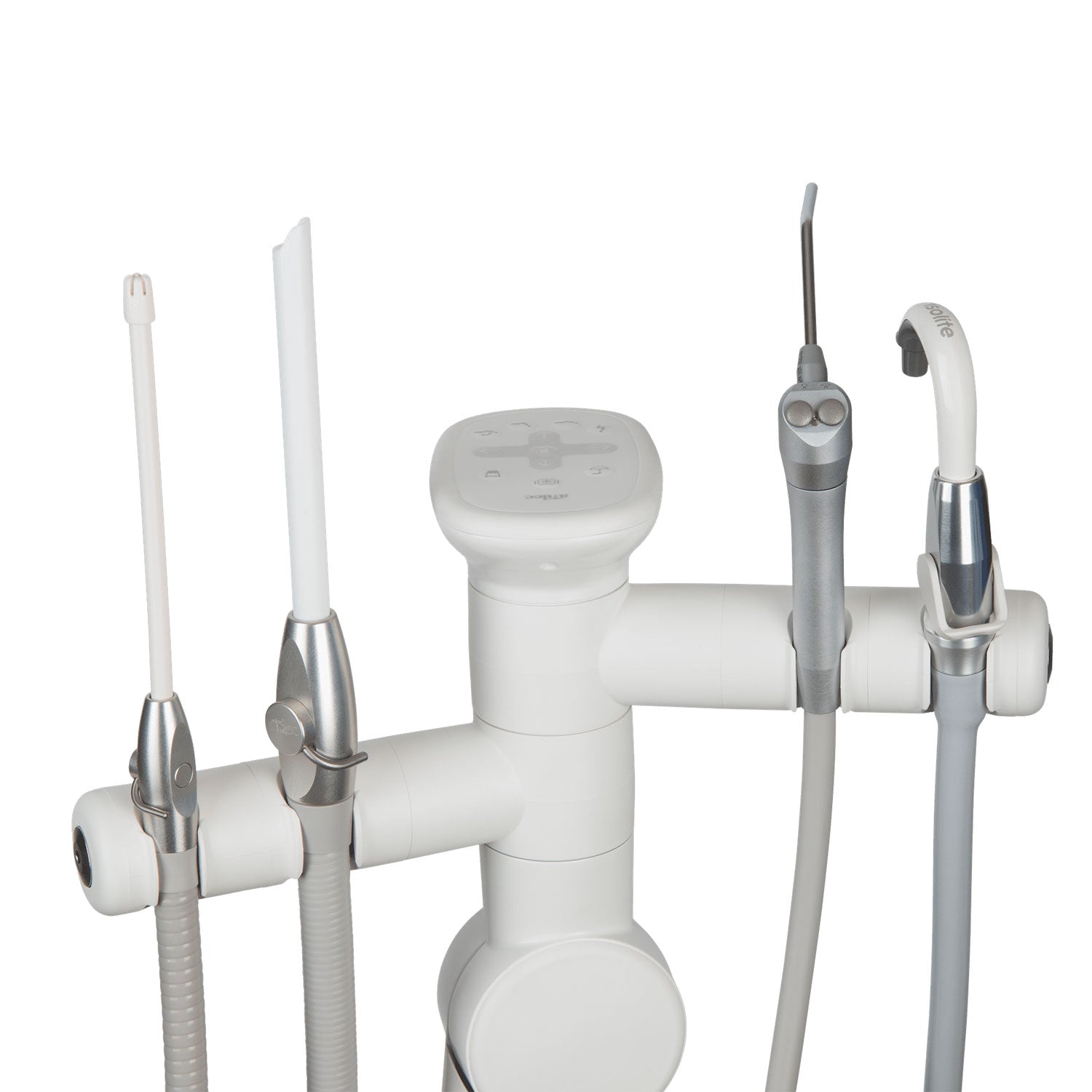Zyris Isolite Core System with Anterior adapter on toolbar. 