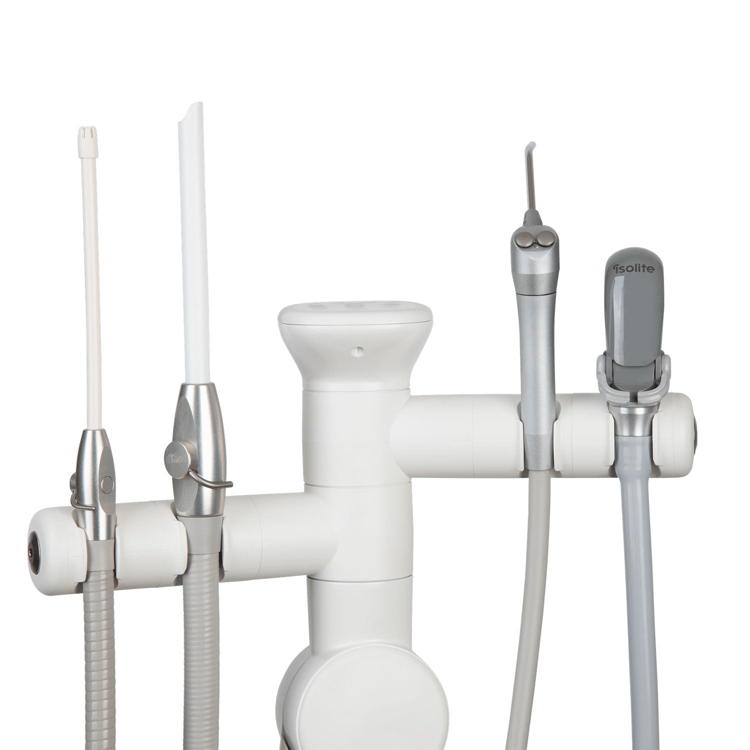 Zyris Isolite Core System with Posterior adapter on toolbar. 